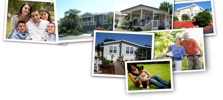 Images of mobile homes and happy people Images of mobile homes and happy people